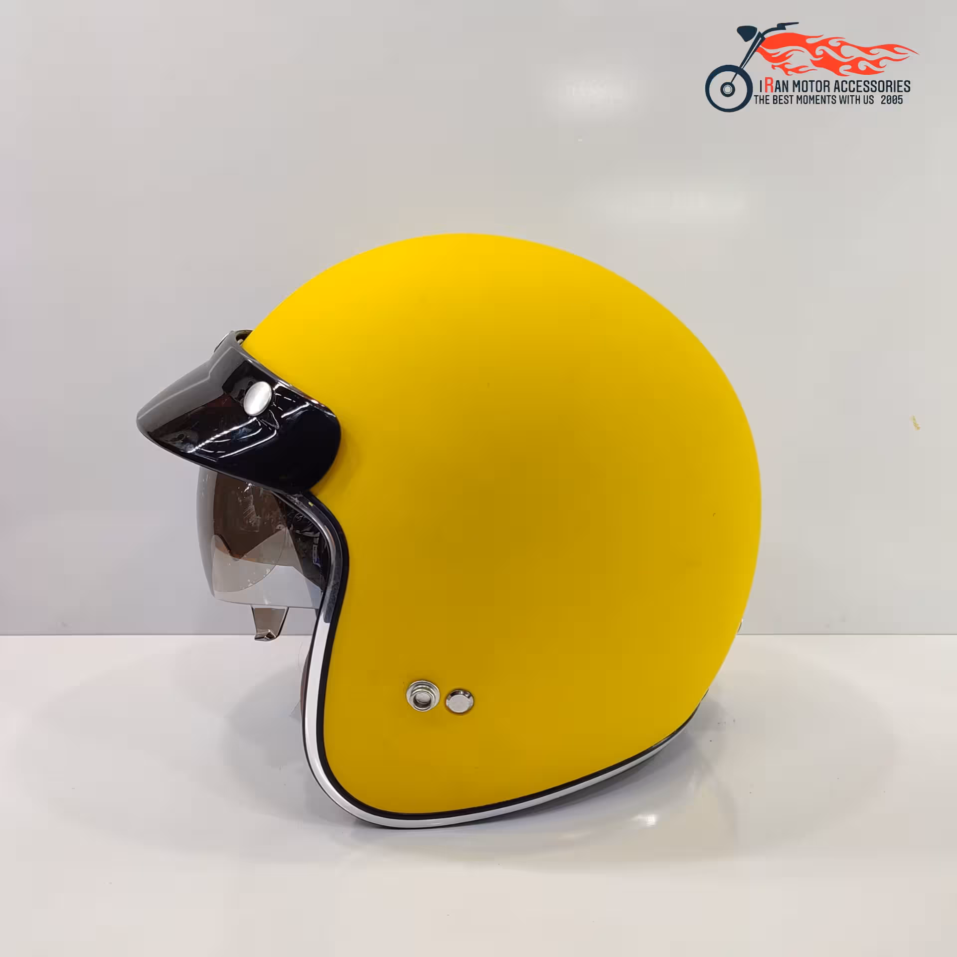 کلاه وسپایی راپیدو زرد مات کد 859 - زرد