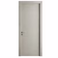 درب اتاق خواب طوسی روشن MDF با رویه pvc ساده کد 4098