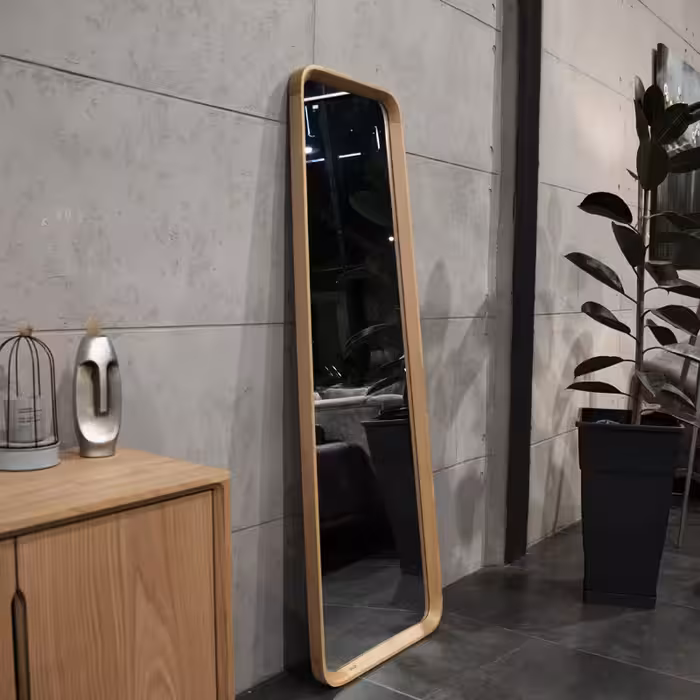 آینه ایبلو مدل ذوزنقه چوبی