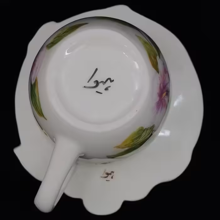  ست فنجان و نعلبکی سرامیکی هیوا طرح نسترن کد 10880927