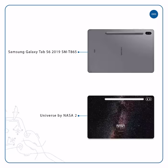 برچسب پوششی ماهوت مدل Universe-by-NASA-2 مناسب برای تبلت سامسونگ Galaxy Tab S6 2019 SM-T865