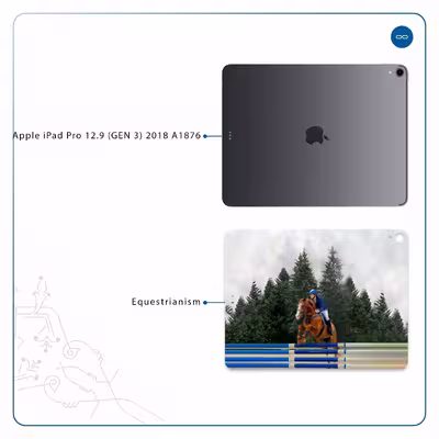 برچسب پوششی ماهوت مدل Equestrianism مناسب برای تبلت اپل iPad Pro 12.9 (GEN 3) 2018 A1876