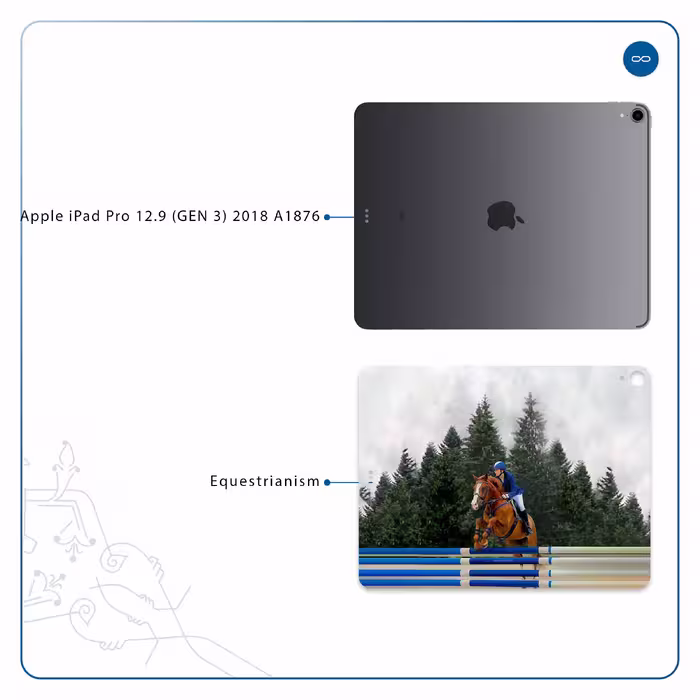 برچسب پوششی ماهوت مدل Equestrianism مناسب برای تبلت اپل iPad Pro 12.9 (GEN 3) 2018 A1876