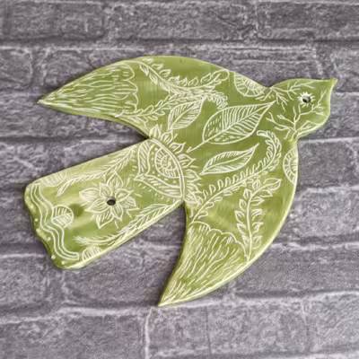 دیوارکوب سرامیکی مدل پرنده