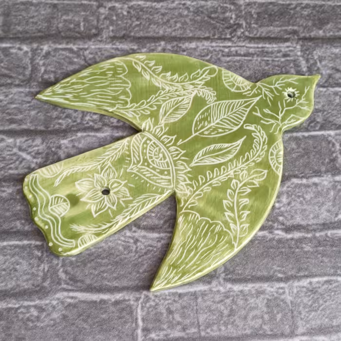 دیوارکوب سرامیکی مدل پرنده