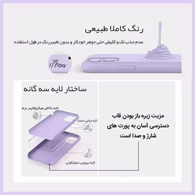 کاور مدل سیلیکونی طرح Rubber مناسب برای گوشی موبایل اپل iPhone 7 Plus/8 Plus