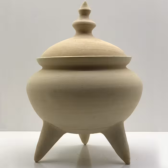 شکلات خوری سفالی مدل خام کد 22