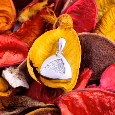 گردنبند نقره دخترانه مدل اسکوئید کد SLN_M103