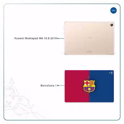 برچسب پوششی ماهوت مدل Barcelona مناسب برای تبلت هوآوی Mediapad M6 10.8 2019