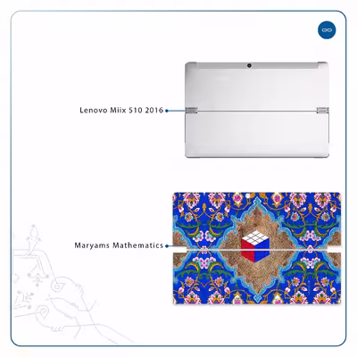 برچسب پوششی ماهوت مدل Maryams Mathematics مناسب برای تبلت لنوو Miix 510 2016