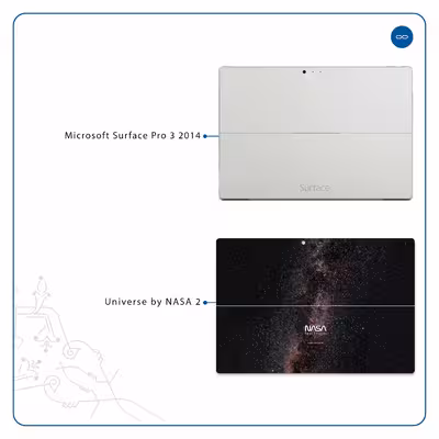 برچسب پوششی ماهوت مدل Universe-by-NASA-2 مناسب برای تبلت مایکروسافت Surface Pro 3 2014