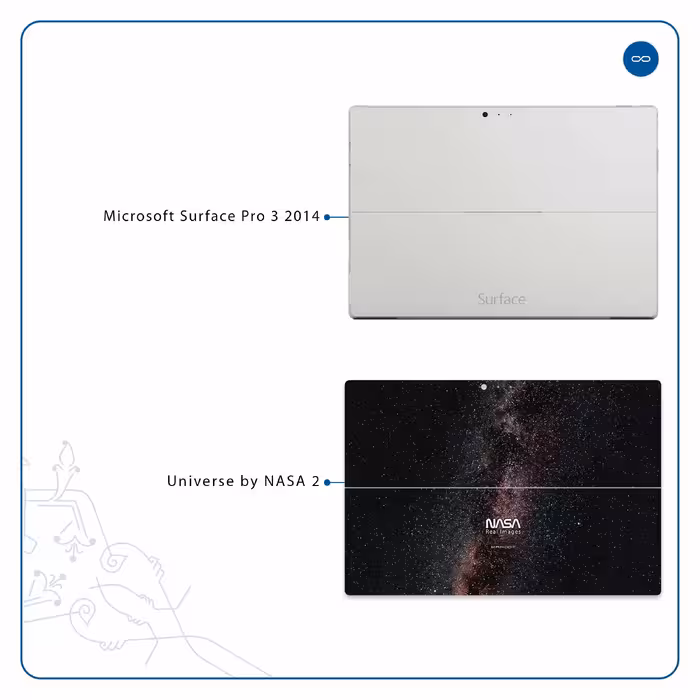 برچسب پوششی ماهوت مدل Universe-by-NASA-2 مناسب برای تبلت مایکروسافت Surface Pro 3 2014