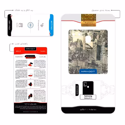 برچسب پوششی ماهوت مدل Collage of Skyscraper مناسب برای گوشی موبایل سامسونگ Galaxy A21s