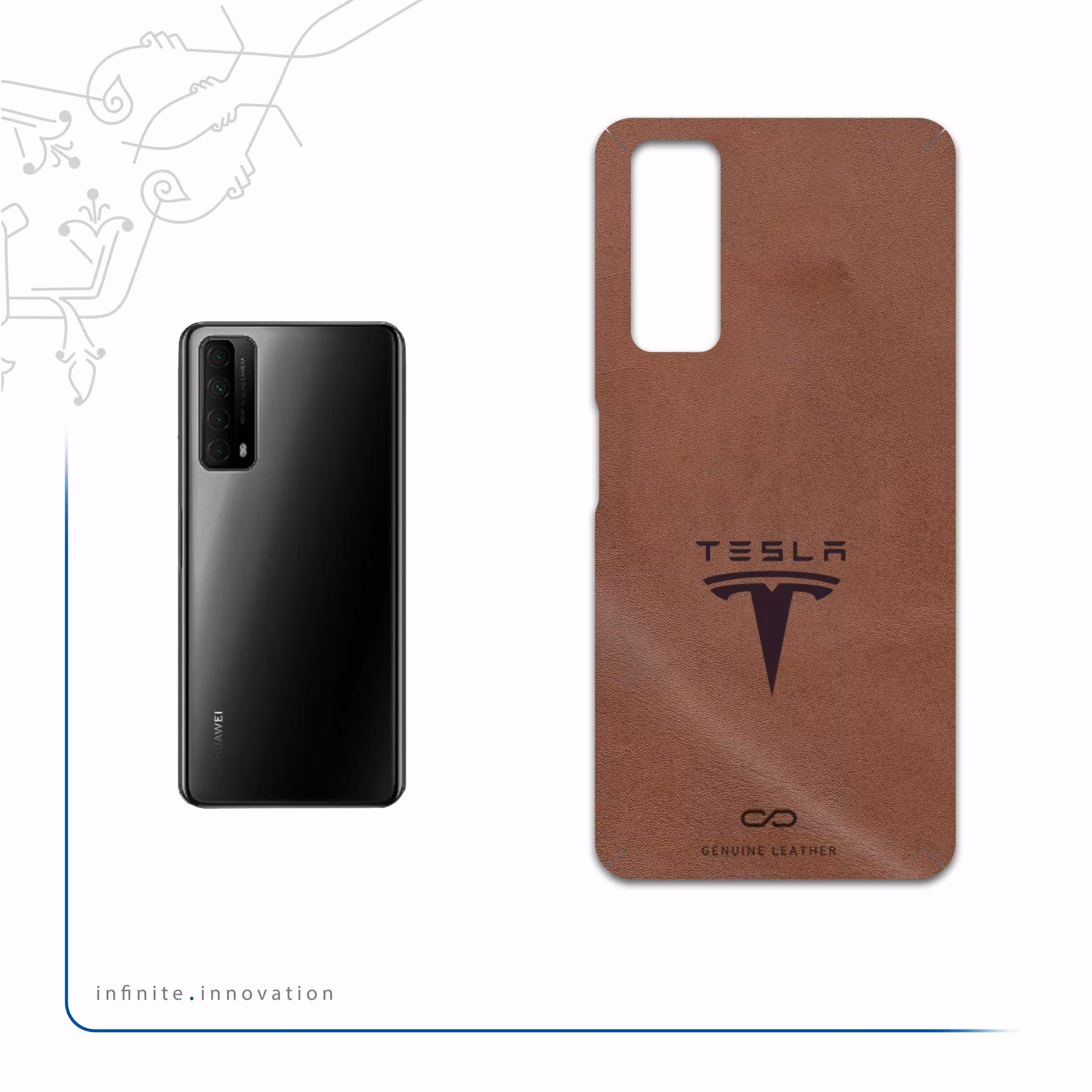 برچسب پوششی ماهوت مدل MNL-TSLA مناسب برای گوشی موبایل هوآوی Y7a