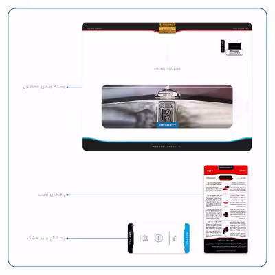برچسب پوششی ماهوت مدل Rolls-Royce Motor مناسب برای تبلت مایکروسافت Surface 2 RT 2013