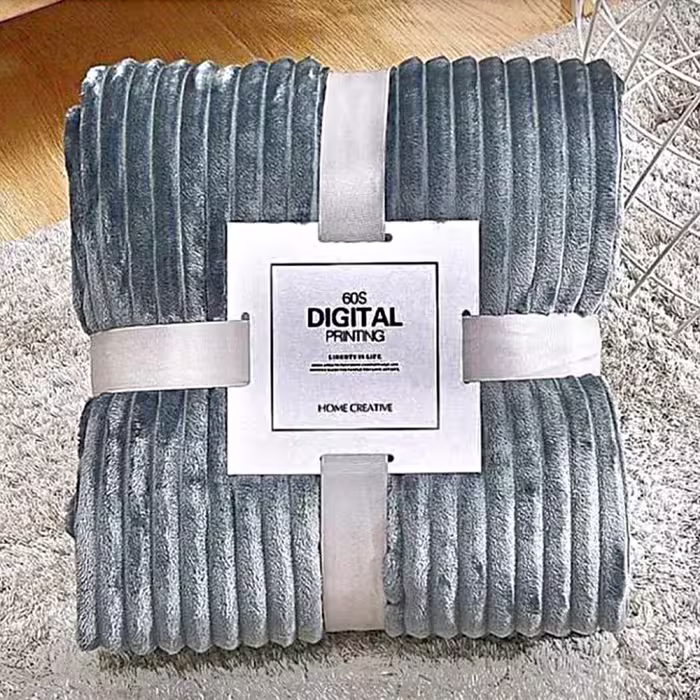 پتوی مسافرتی مدل ژله ای کبریتی یک نفره سایز 210x150 سانتی متر