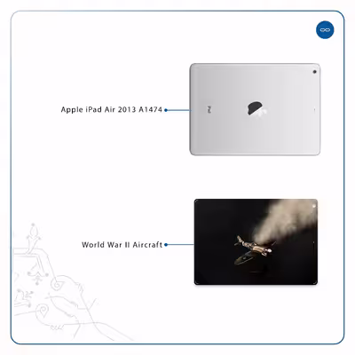 برچسب پوششی ماهوت مدل World War II Aircraft مناسب برای تبلت اپل iPad Air 2013 A1474