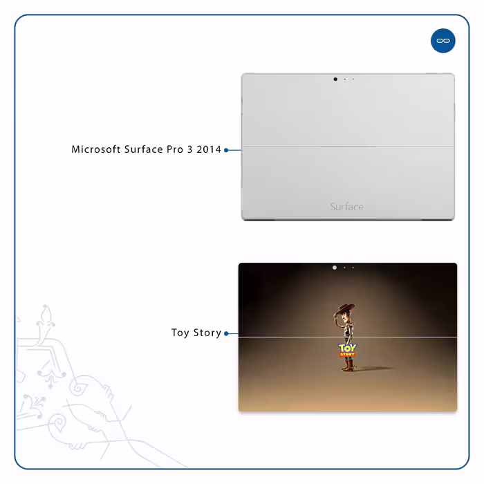 برچسب پوششی ماهوت مدل Toy Story مناسب برای تبلت مایکروسافت Surface Pro 3 2014
