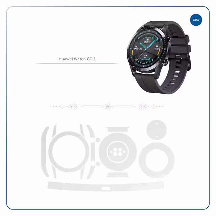 برچسب ماهوت طرح Matte-White مناسب برای ساعت هوشمند هوآوی Watch GT2