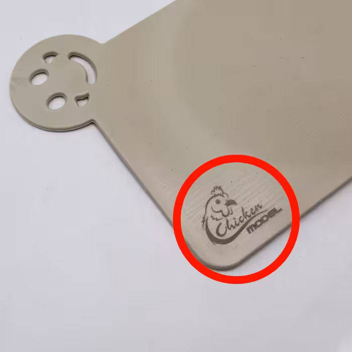 تخته گوشت مدل چیکن کد YPK-KM-LABKHAND-30CM