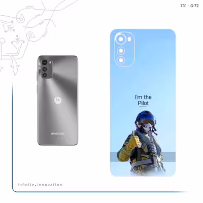 برچسب پوششی ماهوت مدل Pilot مناسب برای گوشی موبایل موتورولا Moto E32s