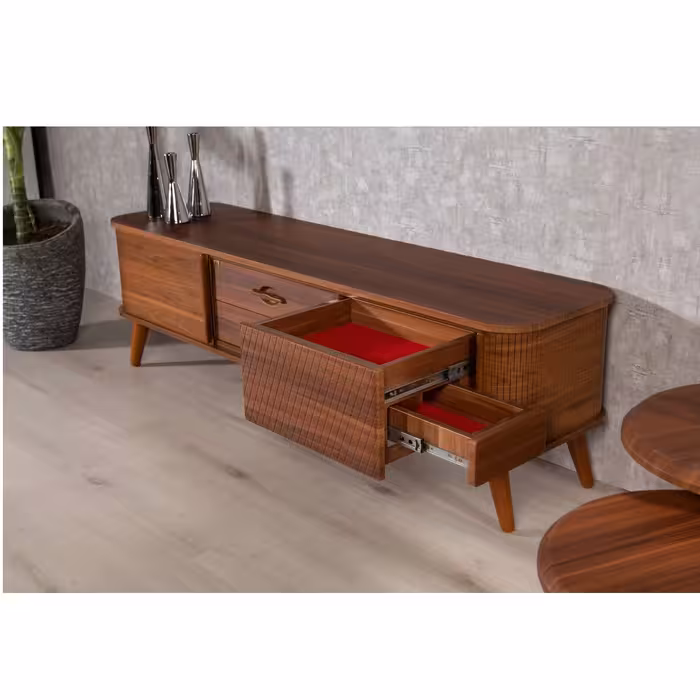 میز پذیرایی ررویال.سی.او مدل 91 مجموعه 4 عددی به همراه میز تلویزیون