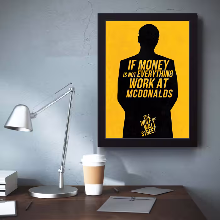 تابلو مدل Wolf of wall street کد m50308