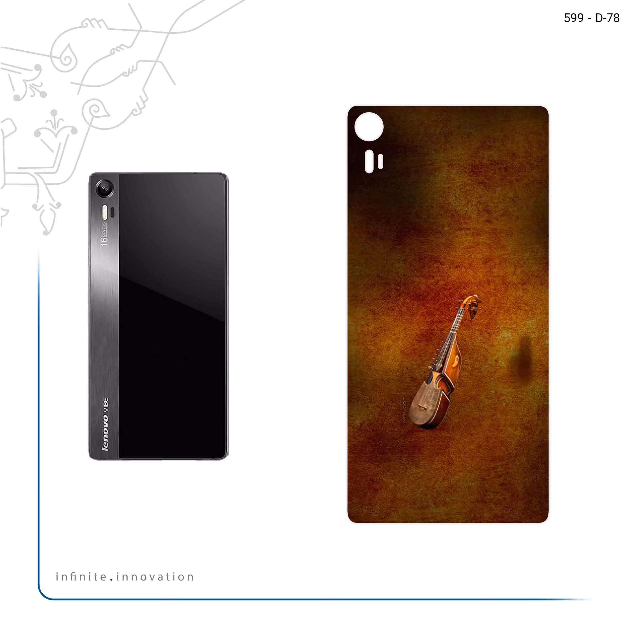 برچسب پوششی ماهوت مدل Rabab مناسب برای گوشی موبایل لنوو Vibe Shot