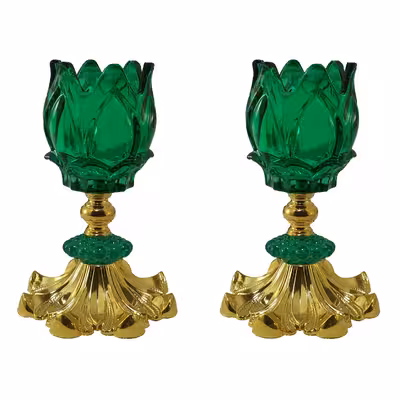 شمعدان مدل رومیزی آناناسی کد 031 بسته 2 عددی