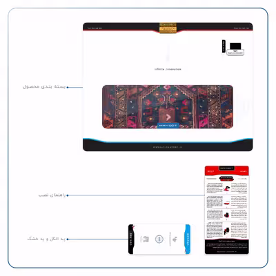 برچسب پوششی ماهوت مدل Rug مناسب برای تبلت اپل iPad Pro 9.7 2016 A1673