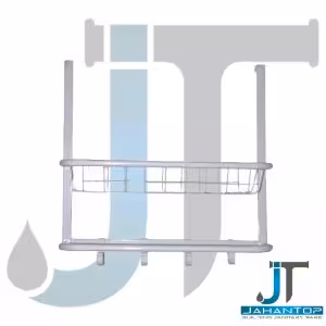 قفسه و درب آویز سبد دار 4 شاخه سفید مدل غزال