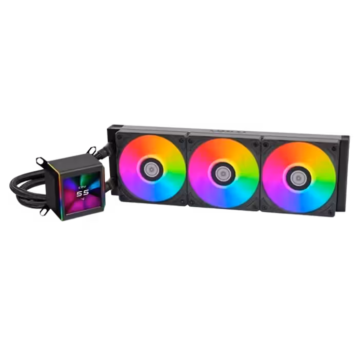 خنک کننده مایع پردازنده لیان لی GA II LCD 360 Black | فروشگاه گیمینگ تکاف