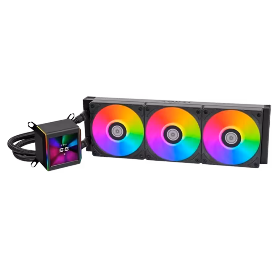خنک کننده مایع پردازنده لیان لی GA II LCD 360 Black | فروشگاه گیمینگ تکاف