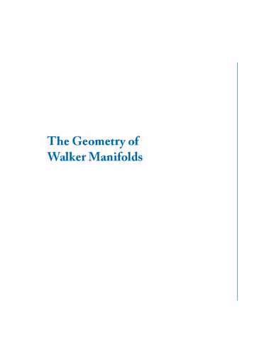 خرید و دانلود نسخه کامل کتاب The geometry of Walker manifolds