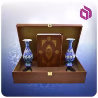 كليات شاهنامه وزيری با دو گلدان مينا 20