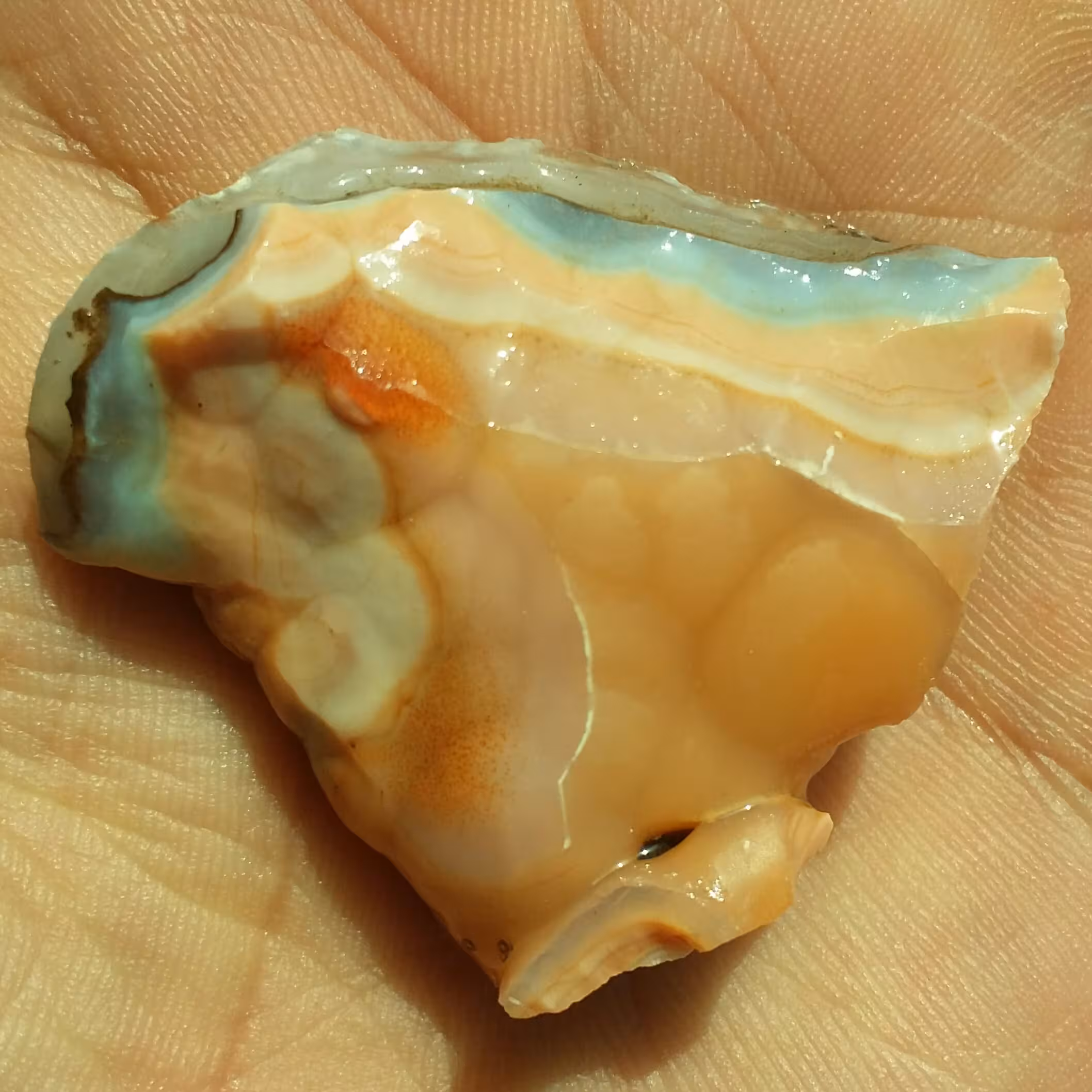 سنگ راف عقیق سلیمانی رنگی بی نظییییر خااااااص 100 درصد طبیعی