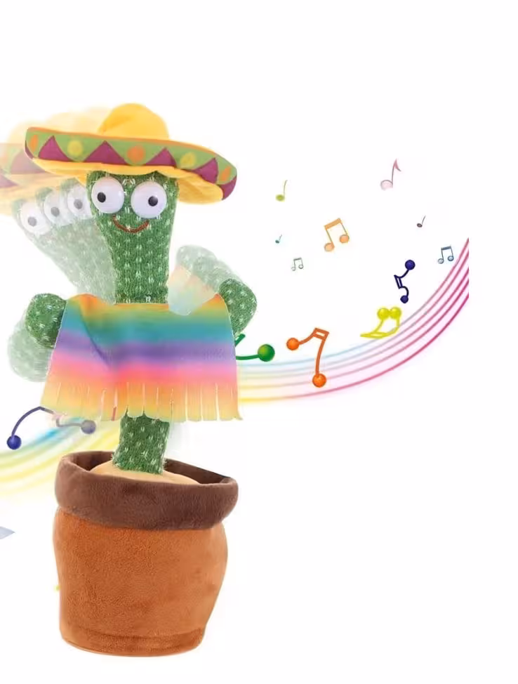 کاکتوس شارژی با لباس