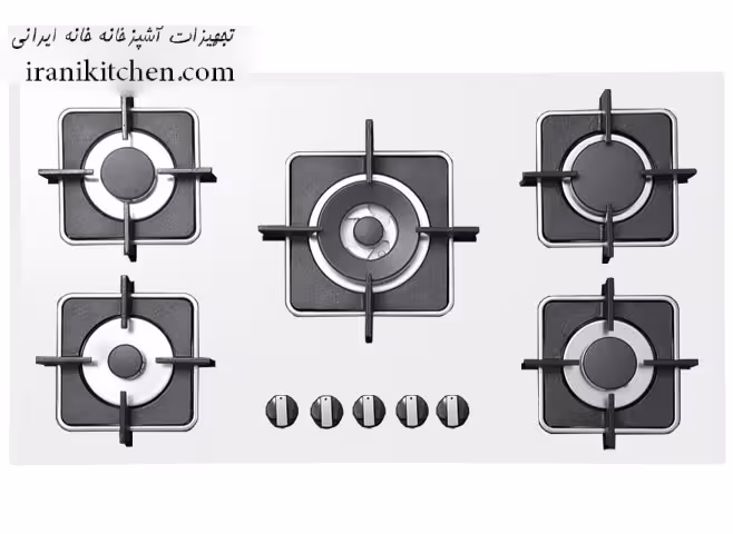 گاز صفحه ای استیل البرز مدل G 5910 سفید