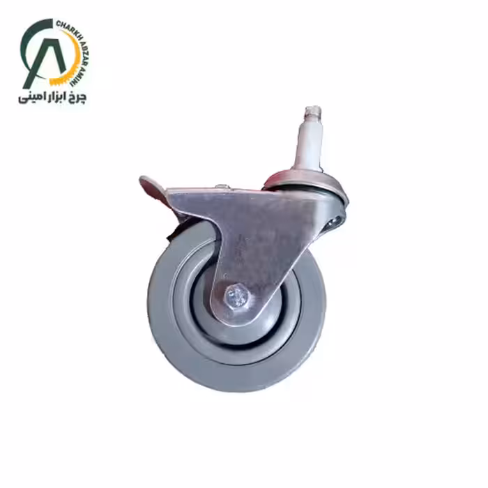 چرخ فروشگاهی بوشی B پینی گردان ترمزدار قطر 100 میلی متر