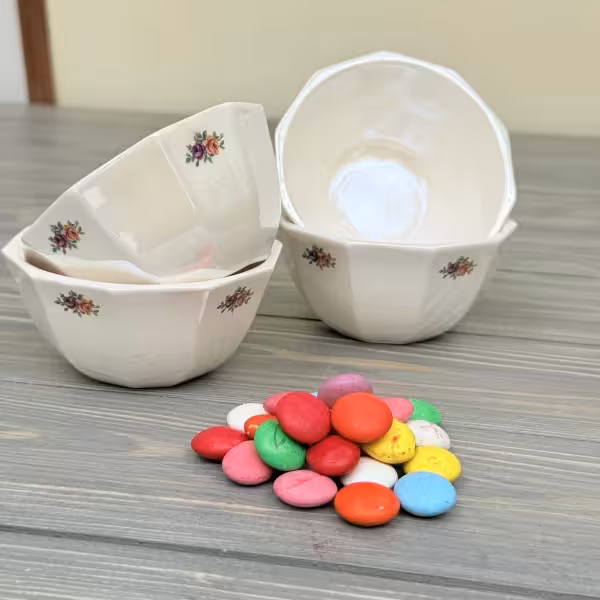 پیاله گرد ده ضلعی برگ طرح دو