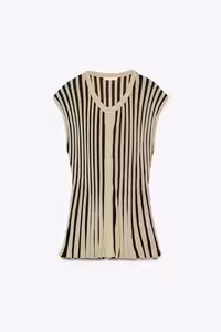 تاپ زنانه زارا STRIPED CROPPED KNIT TOP | تهران زارا TehranZara