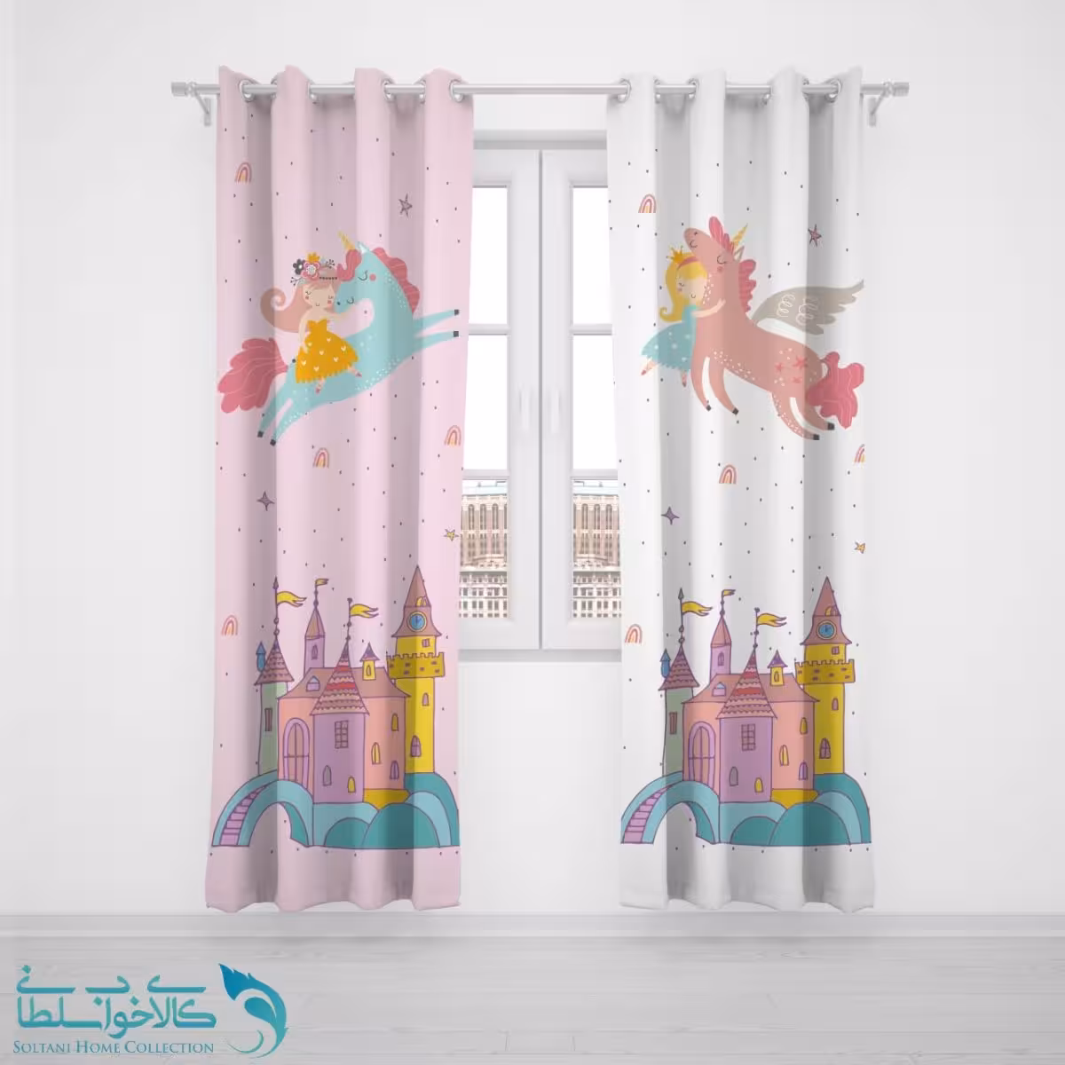 پرده پانچی اتاق کودک طرح دیزنی کد A2743