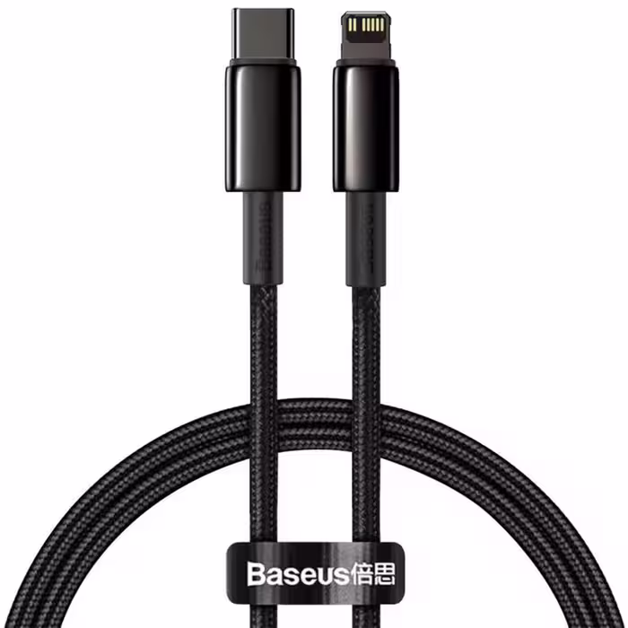 کابل تبدیل USB-C به لایتنینگ باسئوس مدل Tungsten طول 2 متر