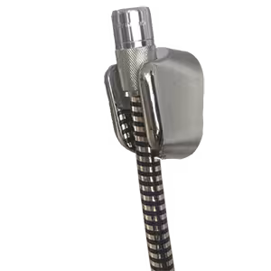 شلنگ توالت آنتی باکتریال کروم مشکی قهرمان