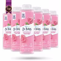 6 عدد شامپو بدن سنت ایوز St.Ives مدل گلاب و آلوئه ورا rose water & aloe vera حجم 650 میلی لیتر   (اورجینال)