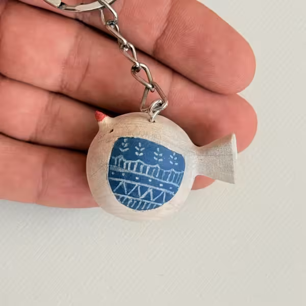 سرکلیدی پرنده رنگی طرح ده