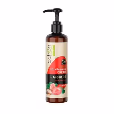 کرم مرطوب کننده آرگان و توت فرنگی شون|Schon Argan Oil & Shea Butter & Strawberry Extract Moisturizing Cream