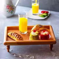 سینی چوبی پایه دار  رایز با چوب راش گرجستانی کد 11086