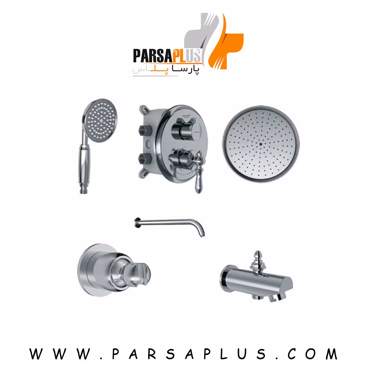 شیر حمام توکار شودر مدل زیگموند کروم