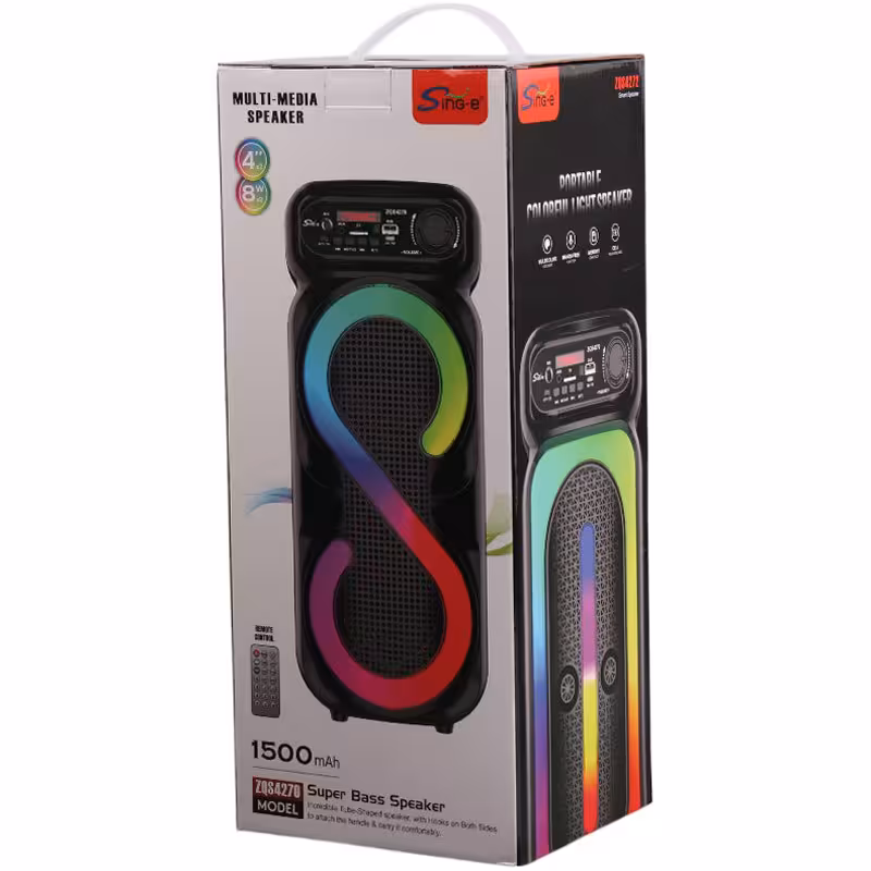 اسپیکر چمدانی بلوتوثی سینگ ای ZQS4272   ریموت کنترل